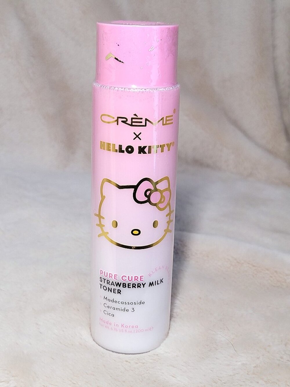 The Crème Shop x Hello Kitty Pure Cure Strawberry Milk Toner 6.76 oz SEALED #E